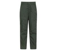 Mountain Warehouse Trek Youth Trousers - Quick Drying Children's Pants, 4 Pockets, Shrink & Fade Resistant Kids Trousers - Ideal for Travelling Cold Weather Khaki Kids Size 3-4 Years