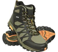 Mountain Warehouse Trekker II Mens Softshell Waterproof Hiking Boots - Green - Green - Size: 6