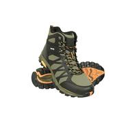 Mountain Warehouse Trekker II Mens Waterproof Softshell Boots - Phylon Midsole Shoes, Mesh Lined, Rubber Outsole Footwear - Best for Spring Summer, Travelling, Hiking Khaki Adult Shoe Size 13