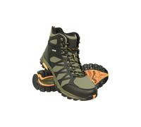 Mountain Warehouse Trekker II Mens Waterproof Softshell Boots - Phylon Midsole Shoes, Mesh Lined, Rubber Outsole Footwear - For Spring Summer, Travelling, Hiking Khaki Adult Shoe Size 7