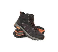 Mountain Warehouse Trekker II Mens Waterproof Softshell Boots - Phylon Midsole Shoes, Mesh Lined, Rubber Outsole Footwear - For Spring Summer, Travelling, Hiking Black Adult Shoe Size 6