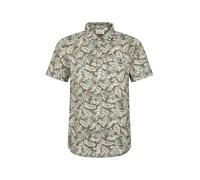 Mountain Warehouse Tropical Printed Mens Short Sleeved Shirt - Lightweight, Easy Care, Casual Wear - for Spring Summer, Camping, Travelling Khaki XL