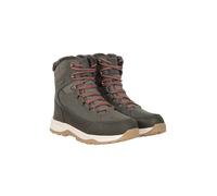 Mountain Warehouse Tundra Womens Waterproof Snow Boots - IsoDry, IsoTherm Thermal tested -20°C, Thinsulate Lining - Best for Winter Skiing, Sports, Walking Khaki Adult Shoe Size 8