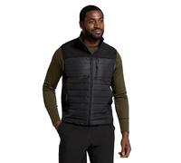 Mountain Warehouse Turbine Mens Padded Gilet - Lightweight Body Warmer, Padded Insulation Vest, Zipped Pockets Sweater - Spring Summer Camping, Travelling, Hiking Black S