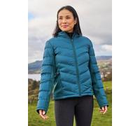 Mountain Warehouse Turbine Womens Padded Softshell Jacket - Teal - Teal - Size: 18