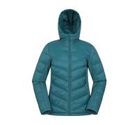 Mountain Warehouse Turbine Womens Padded Softshell - Lightweight Padding Ladies Puffer Jacket with Stretch Panels - For Camping, Tavelling & Outdoors Teal Women's Size 8