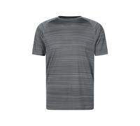 Mountain Warehouse Unisex Adult Stripe IsoCool T-Shirt - Charcoal - L - Charcoal - 100% Mixed