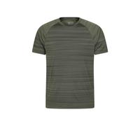 Mountain Warehouse Unisex Adult Stripe IsoCool T-Shirt - Green - M - Green - 100% Mixed