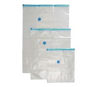 Mountain Warehouse Vacuum Storage Bag (Pack of 3) - Clear/Blue - Clear/Blue - One Size