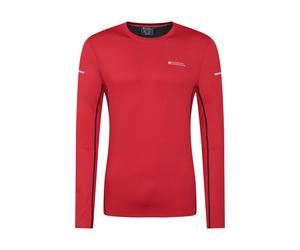 Mountain Warehouse 'Vault' Mens Active T-Shirt IsoCool Quick Wicking Breathable Tee Red - Size X-Small