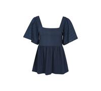 Mountain Warehouse 'verona' Comfortable Flattering Broderie Sleeve Top In Navy Navy 12