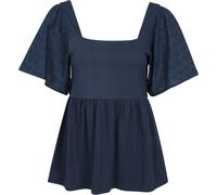 Mountain Warehouse Verona Womens Broderie Sleeve Top - Navy - Navy - Size: 12
