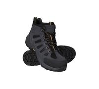 Mountain Warehouse Vertex Mens Extreme Vibram Waterproof Boots - IsoDry, Vibram Sole, Soft insole, Mesh Lining, Suede & Mesh Upper - Best for Autumn, Winter & Outdoors Grey Adult Shoe Size 6
