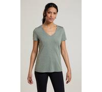 Mountain Warehouse 'vitality' Quick Wicking Comfortable V Neck Tee In Khaki Khaki 4