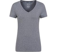 Mountain Warehouse Vitality Womens V Neck Tee - Lightweight T-Shirt, Breathable, High Wicking, Easy Care Ladies Tee Shirt - Ideal for Travelling, Gym, Outdoors Navy Women's Size 8