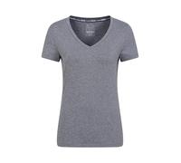 Mountain Warehouse Vitality Womens V Neck Tee - Lightweight T-Shirt, Breathable, High Wicking, Easy Care Ladies Tee Shirt - Ideal for Travelling, Gym, Outdoors Navy Women's Size 14