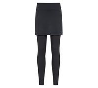 Mountain Warehouse Volley II Womens Netball Leggings - IsoCool, Quick Wicking, Length 3/4, Breathable - Best for Autumn, Winter, Running, Cycling & Outdoors Black 6