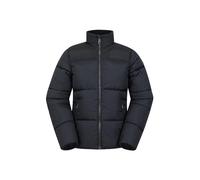 Mountain Warehouse Voltage Kids Water-resistant Padded Jacket - Puffer Coat with Microfibre insulation, Boys & Girls - Autumn Winter, Outdoors & Travelling Black Kids Size 7-8 Years