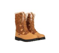 Mountain Warehouse 'Vostock' Womens Snow Boots Leather Waterproof Breathable Hiking Shoes Brown - Size UK 4