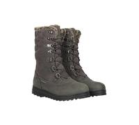 Mountain Warehouse Vostock Womens Snow Boots - Waterproof, Sturdy Grip, Leather, Textile Upper, Thermal, High Traction - Great For Walking In Cold Winter Temperatures Grey Adult Shoe Size 4