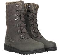 Mountain Warehouse Vostock Womens Snow Boots - Waterproof, Sturdy Grip, Leather, Textile Upper, Thermal, High Traction - Great For Walking In Cold Winter Temperatures Grey Adult Shoe Size 6