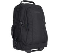 Mountain Warehouse Voyager 35L Wheelie Rucksack - Daypack with 15" Laptop Compartment & Concealed Rucksack Straps - All Season Camping Hiking, Outdoors & Trekking Jet Black One Size