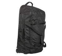 Mountain Warehouse 'voyager' Durable Heavy Duty Padded Strap 90L Wheelie Holdall Bag In Black Black One Size