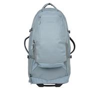 Mountain Warehouse Voyager Wheelie 50 + 20 Litre Rucksack - Padded Airmesh Back Daypack with Lockable Zips & Adjustable Straps - All Season Camping, Outdoors & Trekking Pale Green One Size
