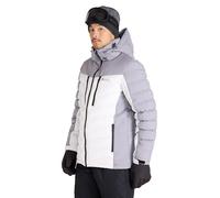 Mountain Warehouse Vulcan Mens Padded Ski Jacket - Snowproof & Breathable Coat with Padded Insulation, Detachable Hood & Snowskirt - For Winter Skiing & Winter Sports White XXS