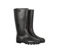 Mountain Warehouse Wade Mens Wellies - Waterproof, Breathable & Quick Wicking Rain Boots with Deep Lugs - Best for Spring Summer, Outdoors, Walking & Rainy weather Jet Black Adult Shoe Size 9