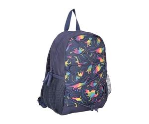 Mountain Warehouse Walklet Patterned 6L Rucksack - Compact Day Backpack, Adjustable Shoulder Straps, 2 Bottle Pockets - All Season Camping, Hiking, Outdoors, Travel Blue (Patterned) One Size