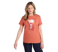 Mountain Warehouse Waterfall Womens Relaxed Fit T-Shirt - Lightweight & Breathable Loose Fit Top, Casual Wear - Spring, Summer Hiking, Outdoors & Walking Rust Women's Size 12
