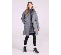 Mountain Warehouse Alaskan Womens 3 In 1 Long Jacket - Waterproof, Breathable & Adjustable Raincoat with Detachable Inner Coat & Taped Seams -For, Rain & Outdoors Dark Grey Women's Size 6