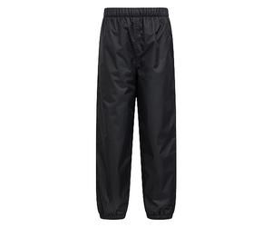 Mountain Warehouse Waterproof Fleece Lined Kids Trousers Black 5-6y