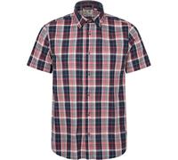 Mountain Warehouse Weekender Short Sleeved Mens Shirt - 100% Cotton Shirt, Lightweight Casual Shirt, Breathable, Comfortable Top - for Walking, Camping & Travel Dark Red S