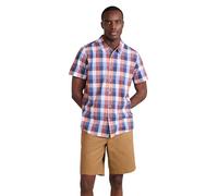 Mountain Warehouse Weekender Short Sleeved Mens Shirt - 100% Cotton Shirt, Lightweight Casual Shirt, Breathable, Comfortable Top - for Walking, Camping & Travel Rust S