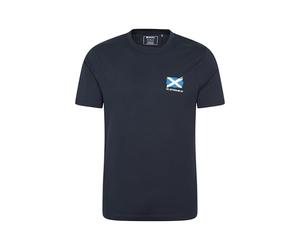 Mountain Warehouse West Highlands Mens Short-Sleeved T-Shirt - UV Protect Max, Cotton, Lightweight - Spring Summer, Travel & Outdoors Navy L