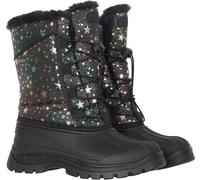 Mountain Warehouse Whistler Kids Printed Adaptive Snow Boots - Black