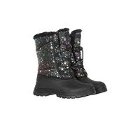 Mountain Warehouse Whistler Kids Snow Boots - Snowproof, Warm, Breathable Childrens Winter Boots, Durable & High Traction Soles - Ideal For Walking & Daily Use Jet Black Kids Shoe Size 4