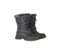 Mountain Warehouse 'Whistler' Womens Snow Boots Faux Fur Proof Winter Skiing Shoes Dark Blue Textile - Size UK 6