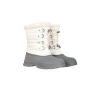 Mountain Warehouse Whistler Womens Snow Boots - Snowproof Ladies Winter Shoes, Warm, Textile Upper, Reinforced Heel & Toe Bumpers - Ideal for Walking, Hiking White Adult Shoe Size 9