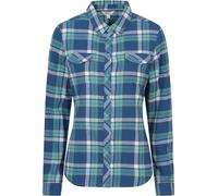 Mountain Warehouse Willow Womens Brushed Flannel Slim-Fit Shirt - Blue - Blue - Size: 18