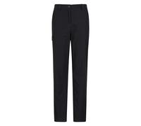 Mountain Warehouse Winter Hiker Stretch Womens Fleece Lined Trousers - Short Length - Black - Black - Size: 14