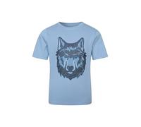 Mountain Warehouse Wolf Kids Tee - UV Protection, Lightweight, Boys & Girls - Summer Outdoors & Exploration Blue Kids Size 7-8 Years