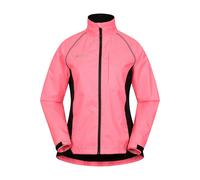Mountain Warehouse Womens Adrenaline II Iso-Viz Waterproof Jacket - Bright Pink - 12 UK - Bright Pink - 50% Polyester/50% Polyamide