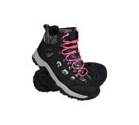 Mountain Warehouse Womens Adventurer Leopard Print Faux Suede Waterproof Walking Boots - Bright Pink - 7 UK - Bright Pink - 70% Synthetic/30% Textile