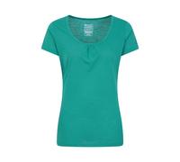 Mountain Warehouse Agra Womens T-Shirt - Lightweight Ladies Shirt, Quick Dry, Breathable Tee, Sweat Wicking Tee Shirt - for Spring Summer & Outdoors Teal Women's Size 12