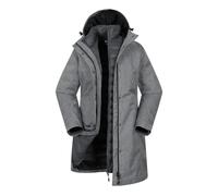 Mountain Warehouse Womens Alaskan Long 3 In 1 Jacket - Dark Grey - Dark Grey - 10 UK - 100% Polyester