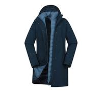 Mountain Warehouse Womens Alaskan Long 3 In 1 Jacket - Navy - Navy - 8 UK - 100% Polyester
