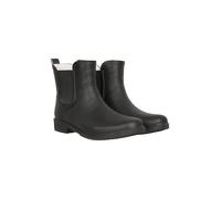 Mountain Warehouse Womens Ankle Wellies - Waterproof & Easy to clean Rainboots - Best for Autumn, Winter, Winter Hiking, Trekking, Outdoors & Walking Black Adult Shoe Size 4